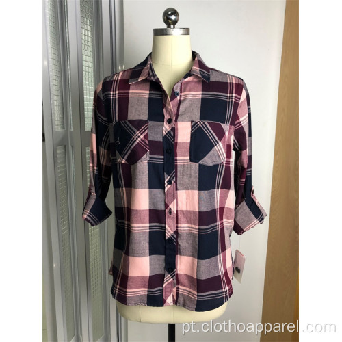 Blusa 100% algodão y / d mangas compridas